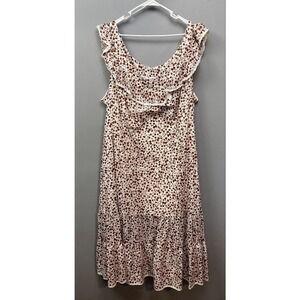 Rixo x Target Floral Dress Womens Plus‎ 4X Print Pattern Ruffle Tiered Midi NEW